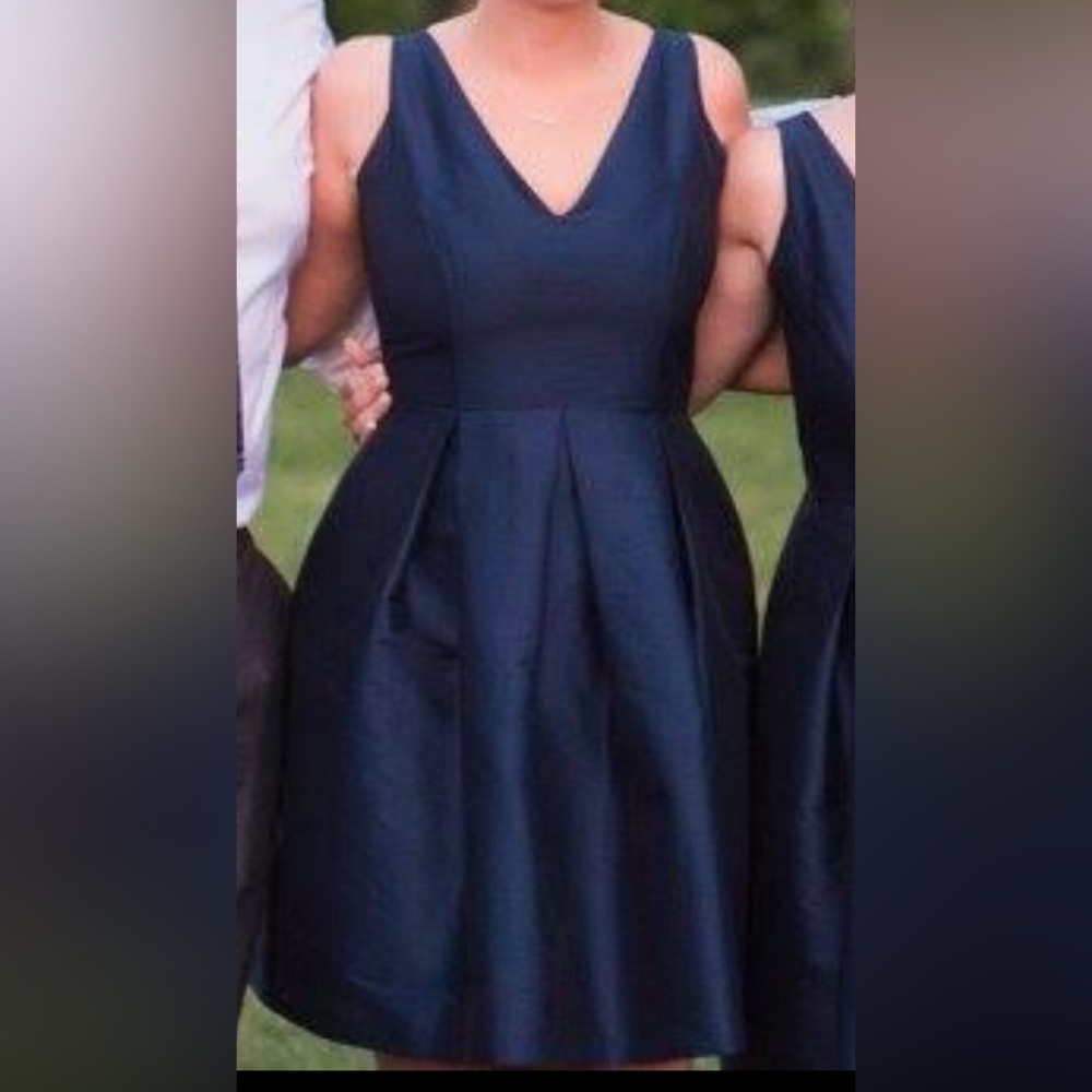 LulaKate Bella Bridesmaid “Harper” midnight dress (size 6)